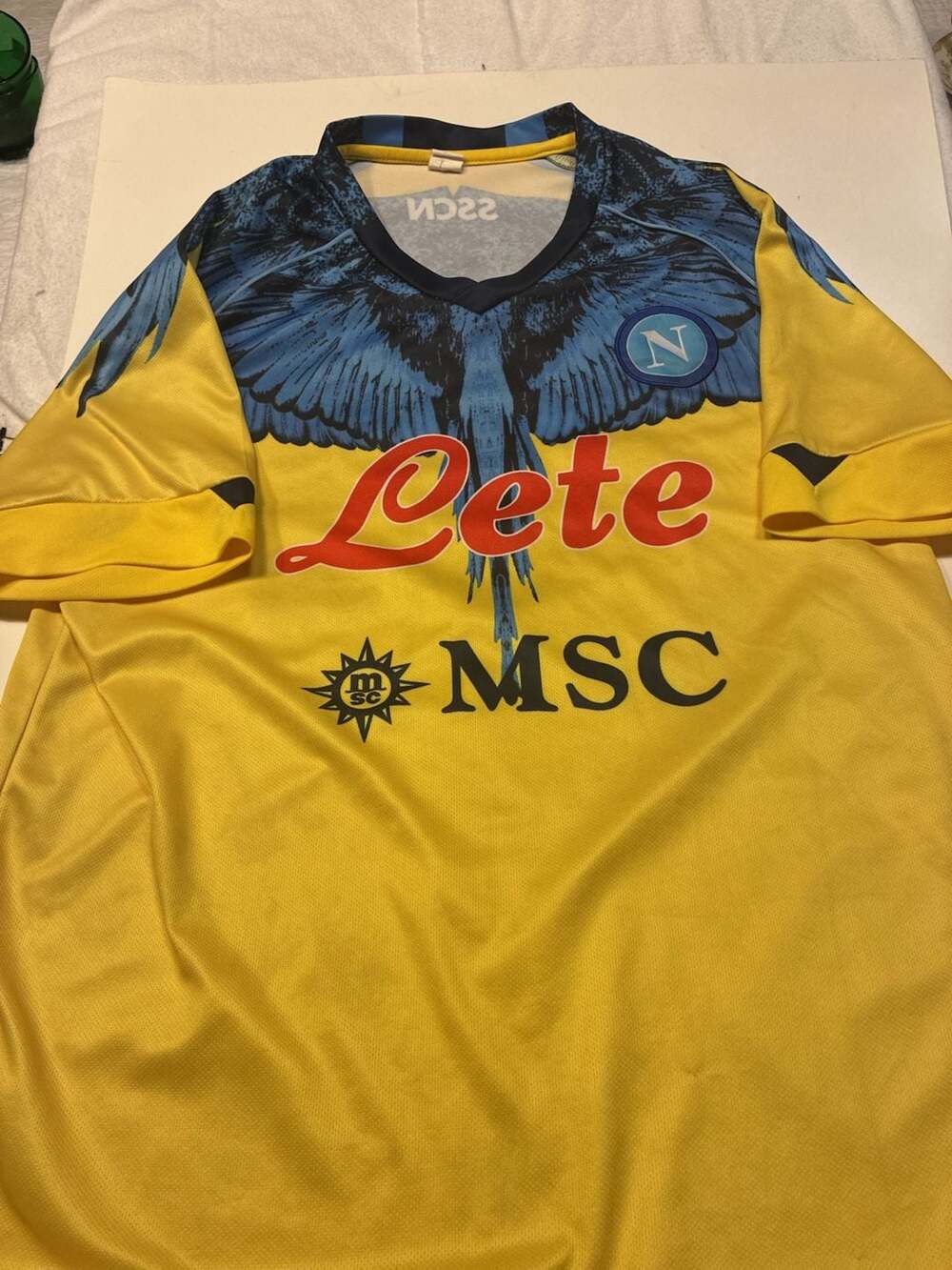Napoli x Marcelo Burlon 2020-21 Limited Edition Special Goalkeeper Jersey #19 Mi